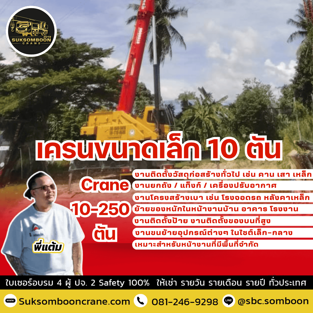 เครนขนาดเล็ก 10 ตัน
