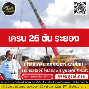 เครน 25 ตัน ระยอง
