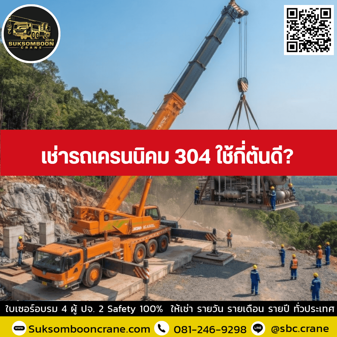 เช่ารถเครนนิคม 304 ใช้กี่ตันดี เช่ารถเครนนิคม 304 ใช้กี่ตันดี