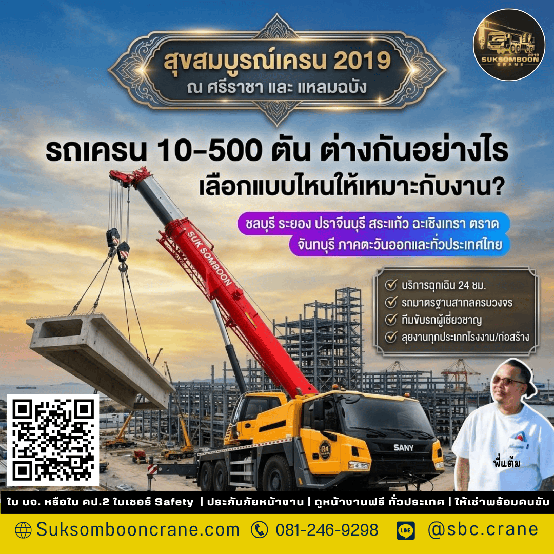 รถเครน 10–500 ตัน ต่างกันอย่างไร เลือกแบบไหนให้เหมาะกับงาน? รถเครน 10–500 ตัน ต่างกันอย่างไร เลือกแบบไหนให้เหมาะกับงาน?