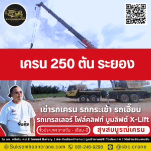 เครน 250 ตัน ระยอง
