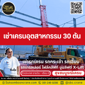 เช่าเครนอุตสาหกรรม 30 ตัน