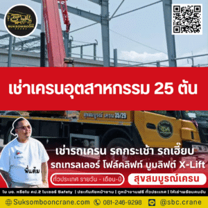 เช่าเครนอุตสาหกรรม 25 ตัน