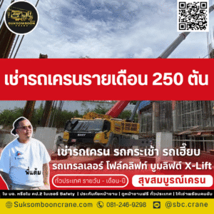 เช่ารถเครนรายเดือน 250 ตัน