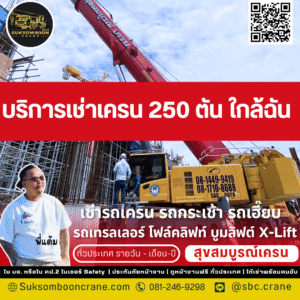 บริการเช่าเครน 250 ตัน ใกล้ฉัน