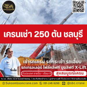 เครนเช่า 250 ตัน ชลบุรี