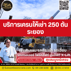 บริการเครนให้เช่า 250 ตัน ระยอง